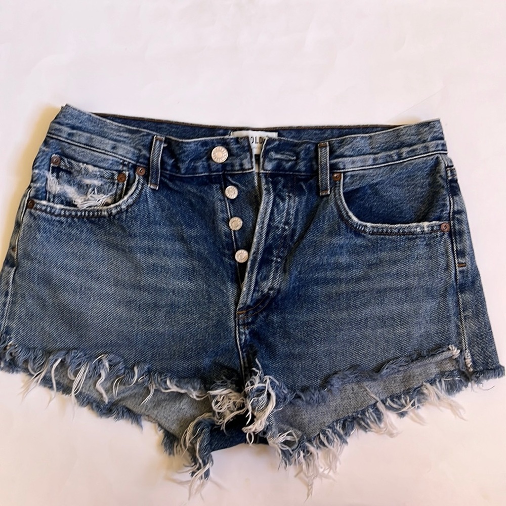 Agolde Parker Denim shorts.